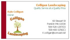 Colligan Landscaping 508-528-1287