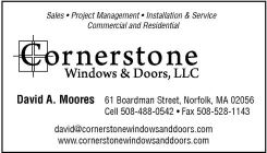 Cornerstone Doors and Windows, 508-488-0452