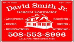 D. Smith, Contractor, 508-553-8996